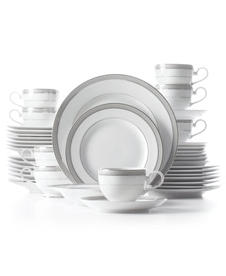 Mikasa Platinum Crown 40 peças. Serviço para 8 pessoas brancas