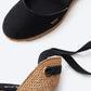 Sagaro Canvas Espadrille Wedges
