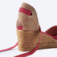 Sagaro Canvas Espadrille Wedges