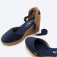 Sagaro Canvas Espadrille Wedges