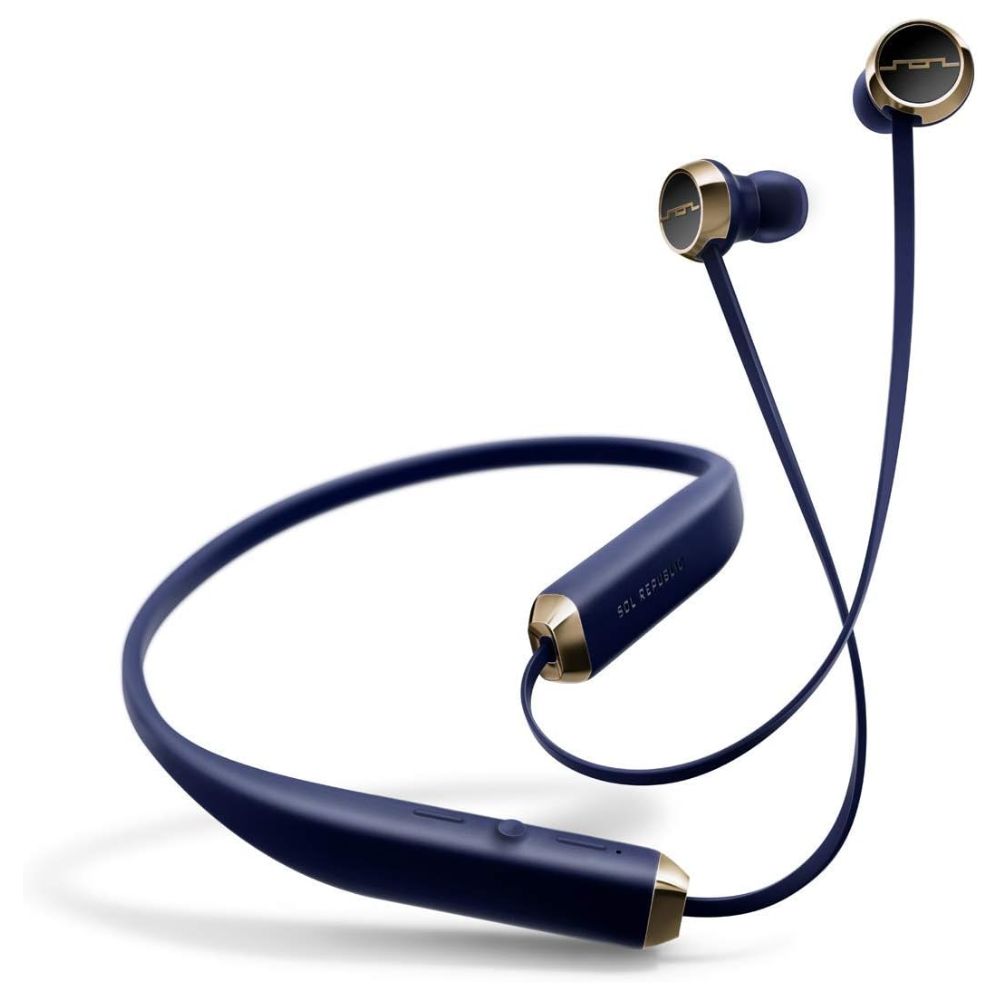 Fones de ouvido sem fio Bluetooth com cancelamento de ruído e faixa de pescoço Sol Republic Shadow