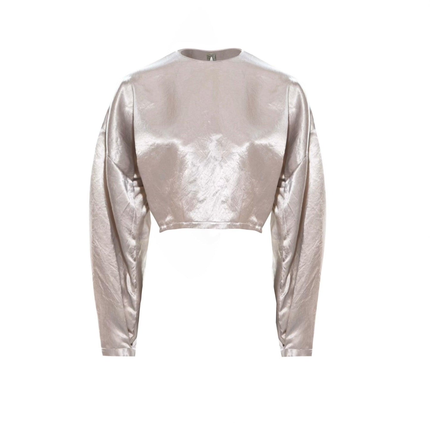 Top curto bege Sophie – Top curto chique feminino