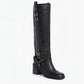 Steve Madden Elizah Leather Knee-High Moto Boot