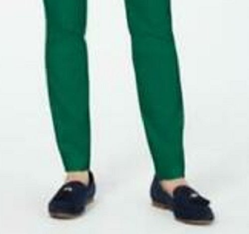 Calça skinny feminina Charter Club Chelsea de sarja elástica verde-escuro tamanho 4 pequena