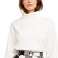 Blusa de gola alta aconchegante feminina Bar III, branca, tamanho extra grande