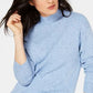 Karen Scott Suéter Feminino Gola Mock Shimmer Azul Tamanho XXG