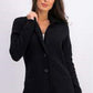 Jaqueta Blazer Feminina Charter Club Preta Tamanho XXG