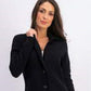 Jaqueta Blazer Feminina Charter Club Preta Tamanho XXG