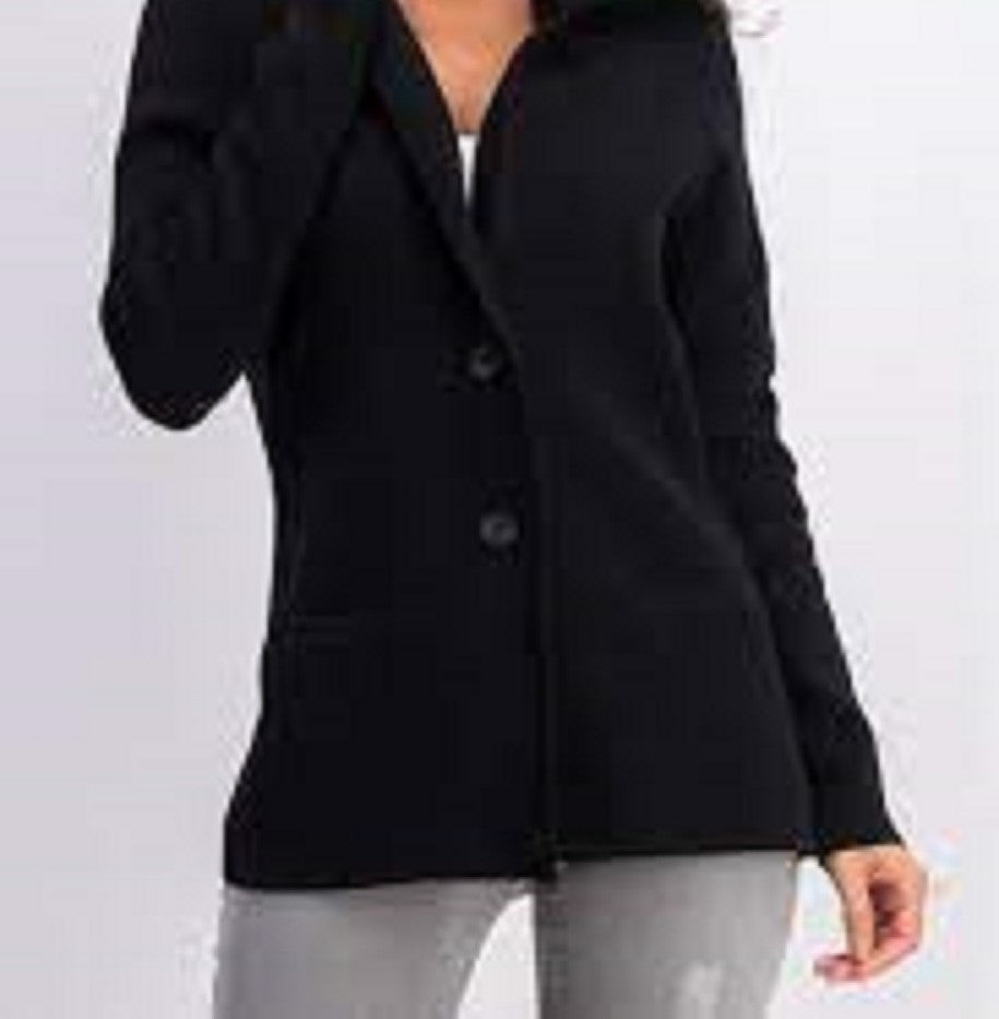 Jaqueta Blazer Feminina Charter Club Preta Tamanho XXG
