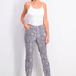 Calça jeans skinny feminina Incessential com estampa de leopardo e ajuste curvilíneo, tamanho 8, azul, da INC International Concepts