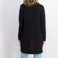 Cardigan feminino patchwork Charter Club, preto, tamanho pequeno