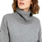 Suéter feminino Becca Tilley XTurtleneck High-Low Bar III, cor carvão, tamanho X-S