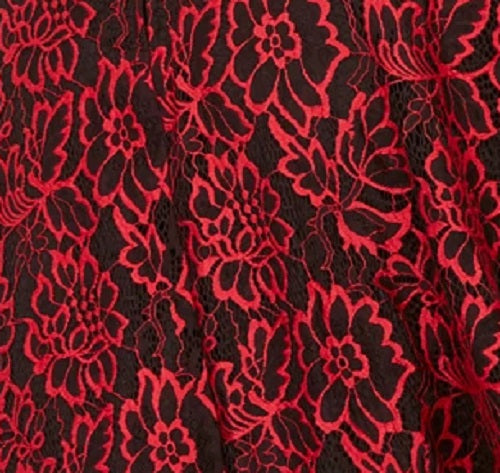 Vestido Plus Size Juvenil City Studios Renda Fit &amp; Flare Vermelho Tamanho 22W
