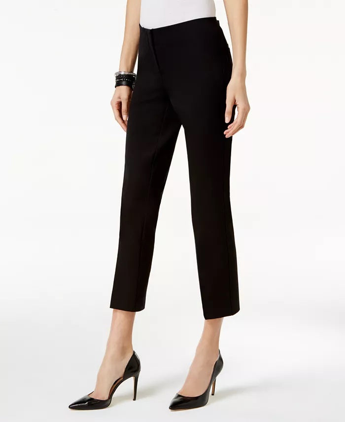 Calça Cropped Feminina Alfani Preta Tamanho 6 Petite
