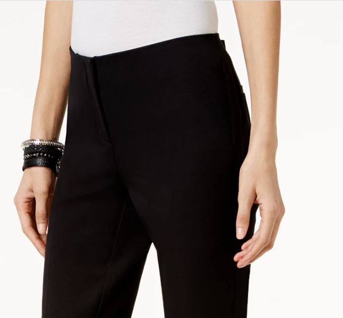 Calça Cropped Feminina Alfani Preta Tamanho 6 Petite