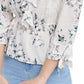 Top American Rag Juniors com gola franzida e mangas amarradas, cinza, tamanho grande