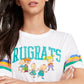 Camiseta estampada Rugrats Juniors Freeze 24-7, branca, tamanho extragrande
