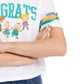 Camiseta estampada Rugrats Juniors Freeze 24-7, branca, tamanho extragrande
