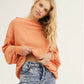 Suéter Hacci Main Squeeze Feminino Free People Laranja Tamanho X-S