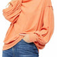 Suéter Hacci Main Squeeze Feminino Free People Laranja Tamanho X-S