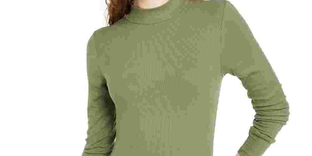 Body Self Esteem Junior com gola falsa verde tamanho X-S