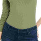 Body Self Esteem Junior com gola falsa verde tamanho X-S