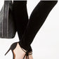 Calça skinny de veludo feminina INC International Concepts, preta, tamanho 0