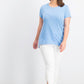 Camiseta feminina Maison Jules, azul, tamanho grande
