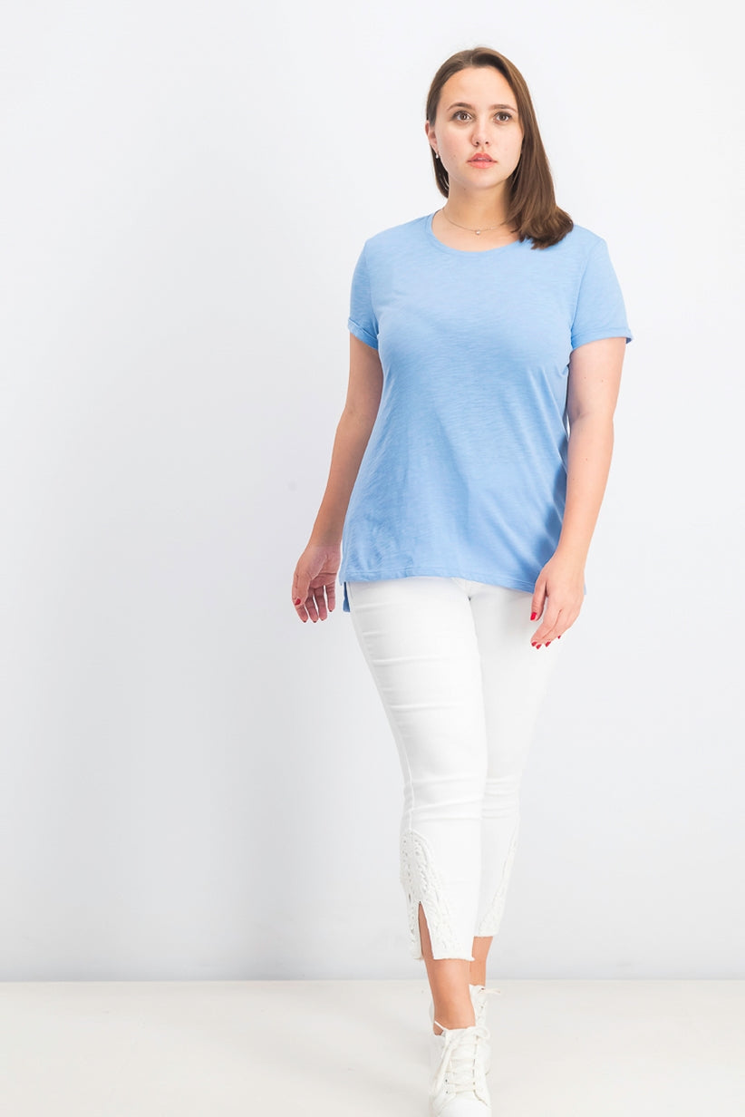 Camiseta feminina Maison Jules, azul, tamanho grande