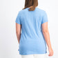 Camiseta feminina Maison Jules, azul, tamanho grande