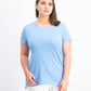 Camiseta feminina Maison Jules, azul, tamanho grande