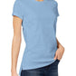 Camiseta feminina Maison Jules High-Low, azul, tamanho P