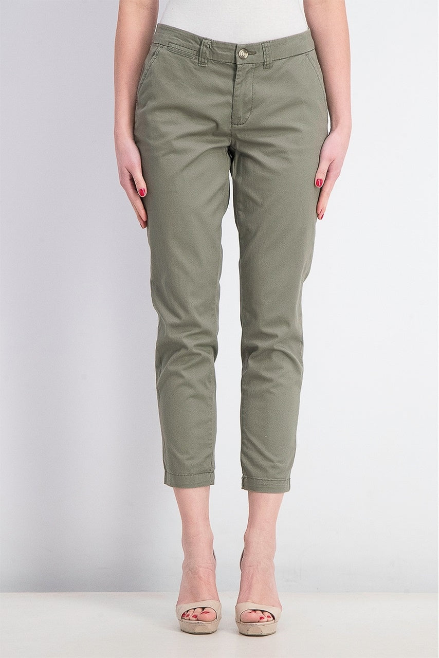 Calça feminina slim fit Maison Jules, verde, tamanho 4