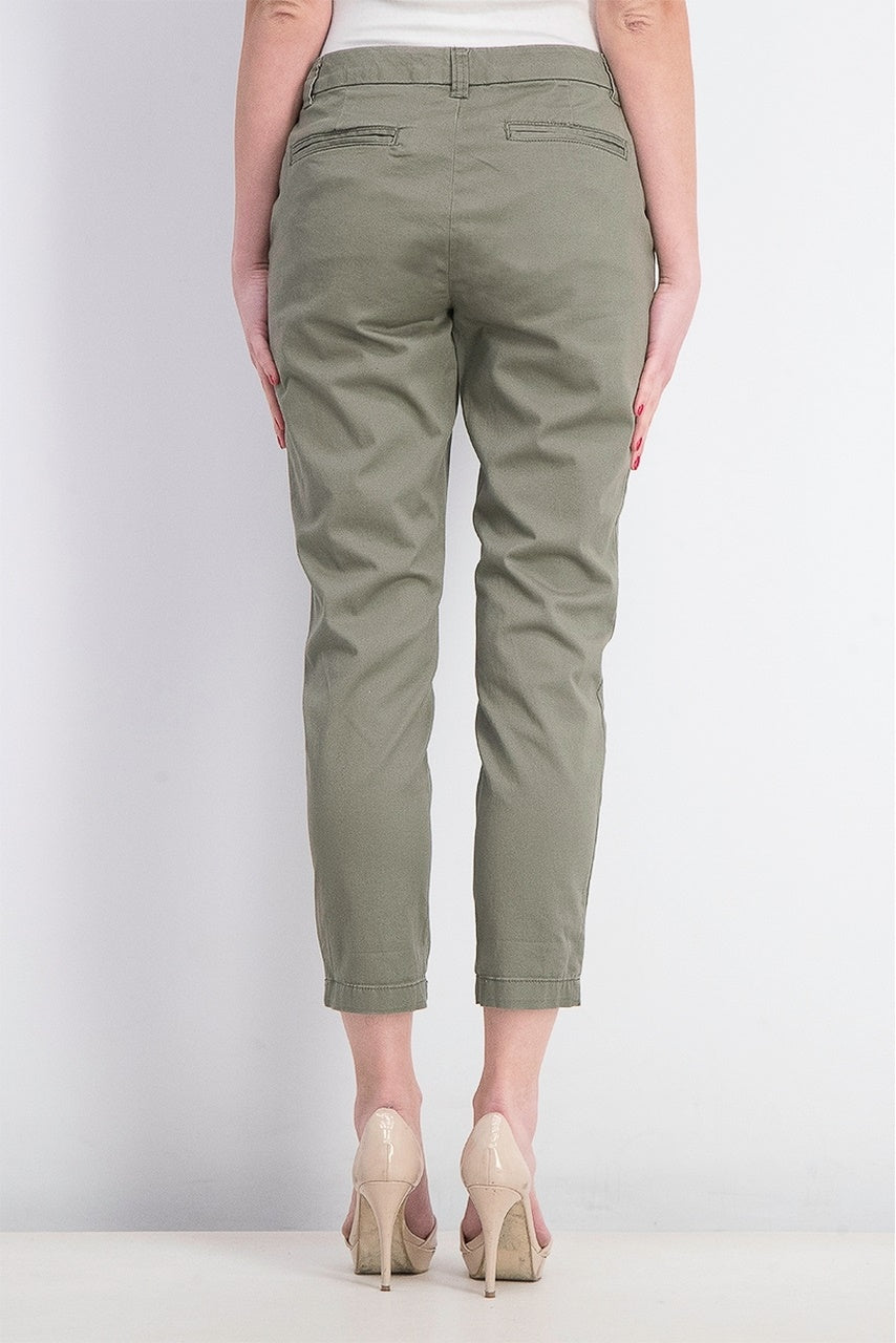 Calça feminina slim fit Maison Jules, verde, tamanho 4