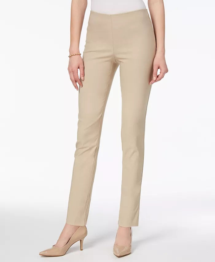 Calça skinny Chelsea Tummy Control feminina Charter Club, bege, tamanho 14