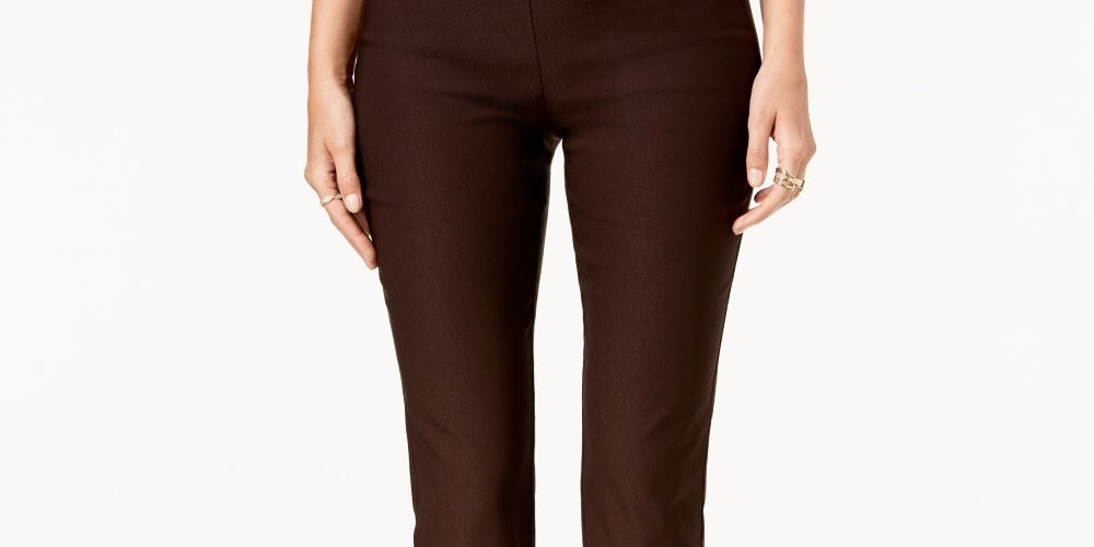 Calça Chelsea Petite Tummy-Control Feminina Charter Club Honey Tamanho 10 P