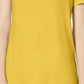 Camiseta feminina estilo ombro caído JM Collection, dourada, tamanho médio