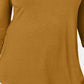 JM Women's Collection Top de Ombro Frio Dourado Tamanho Médio