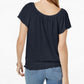 Top conversível tomara que caia feminino Style &amp; Co, preto, tamanho extragrande