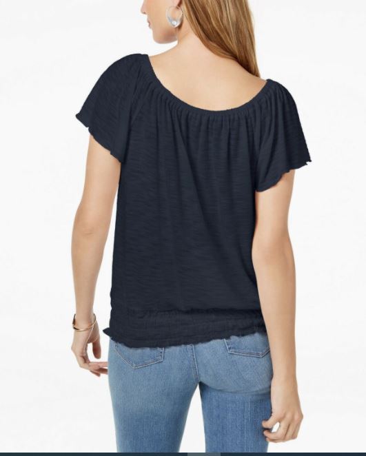 Top conversível tomara que caia feminino Style &amp; Co, preto, tamanho extragrande
