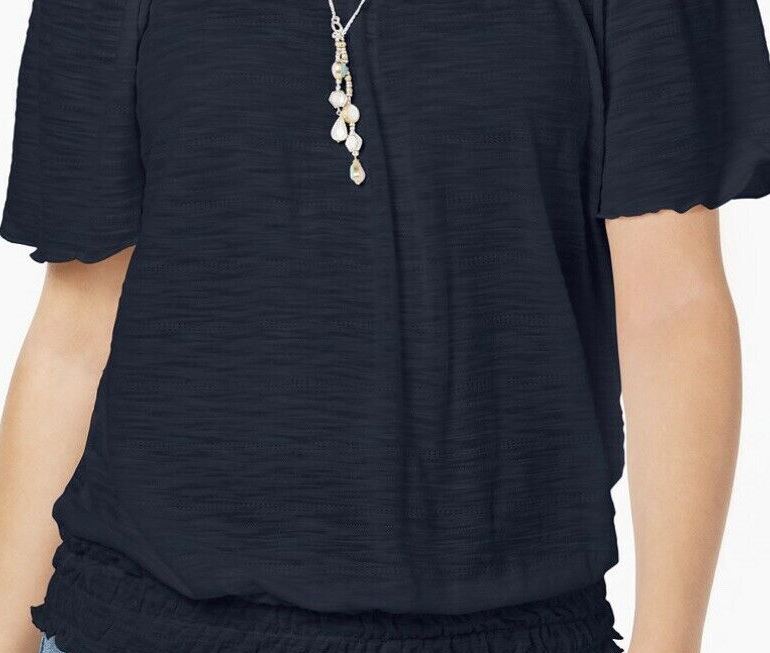 Top conversível tomara que caia feminino Style &amp; Co, preto, tamanho extragrande