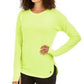 Blusa feminina de manga comprida mesclada Ideology, tamanho grande, dourada