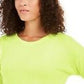 Blusa feminina de manga comprida mesclada Ideology, tamanho grande, dourada