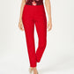 Calça Ponte Feminina Cambridge Pull On Charter Club Vermelha Tamanho 10