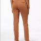 Calça feminina Charter Club Pull On Ponte Knit Marrom Tamanho 14 Petite