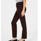 Calça feminina Charter Club Pull On Ponte Knit Marrom Tamanho 6 Petite