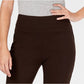 Calça feminina Charter Club Pull On Ponte Knit Marrom Tamanho 6 Petite