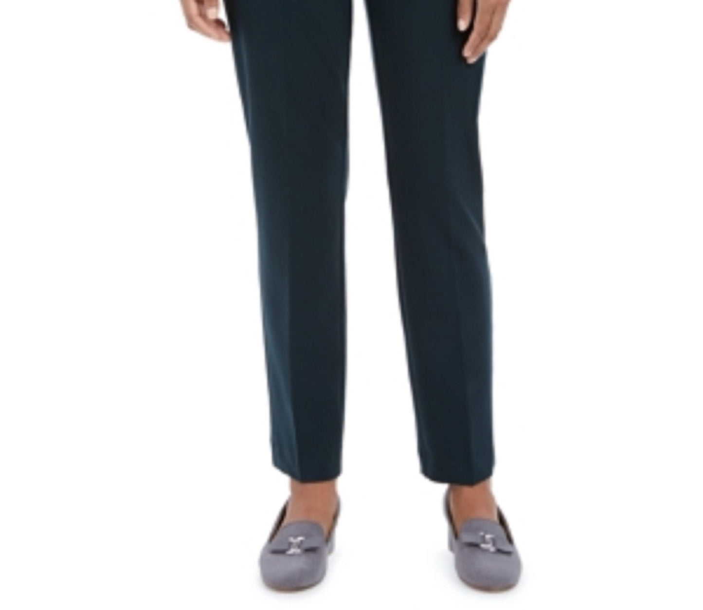 Calça feminina Charter Club Slim Fit até o tornozelo, verde escuro, tamanho 4