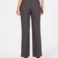 Calça feminina Charter Club Petite com cinto Slim It Up cinza escuro tamanho 16 P