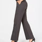 Calça feminina Charter Club Petite com cinto Slim It Up cinza escuro tamanho 16 P